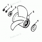 H1254X89A Flared Hub Props