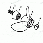 H1258L89B Straight Hub Props