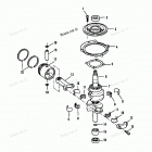 H0092C87A Crankshaft And Piston (88a-92b & Ser. # E000001 Th...