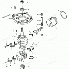 H0858C89B Коленвал и поршни