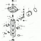 H1258V89B Коленвал и поршни