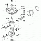 H085LD89A Коленвал и поршни