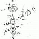 H1251F89C Коленвал и поршни