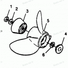 H1258A89D Straight Hub Props