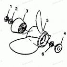 H1258F89D Straight Hub Props