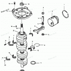 H1251X89E Коленвал и поршни