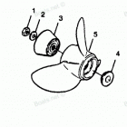 H1251E89C Straight Hub Props