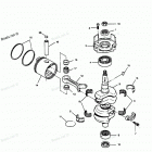 H0507Y89D Коленвал и поршни