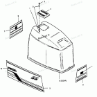 H0856F89G Engine Cover Bayliner Models