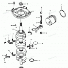 H1258X89E Коленвал и поршни