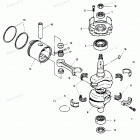 H0507F89B Коленвал и поршни