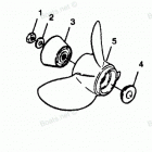 H1258W89C Straight Hub Props