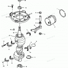 H0858B89C Коленвал и поршни