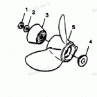 H1258B89B Straight Hub Props