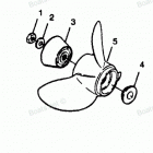 H1254A89C Straight Hub Props