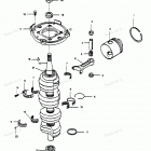 H1251A89A Коленвал и поршни