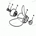 H1258P89B Straight Hub Props