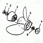 H1251X89D Straight Hub Props