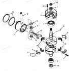 H0508M88C Коленвал и поршни