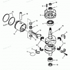 H0504H88C Коленвал и поршни