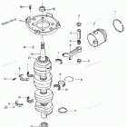 H1258M88B Коленвал и поршни