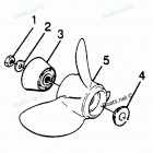 H0858M88B Straight Hub Props