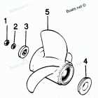 H0858F88B Flared Hub Props