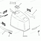 H0858R88A Engine Cover Maxum Models