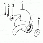 H1258M88B Flared Hub Props