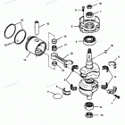 H0504H88D Коленвал и поршни