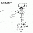 H0052C88B Starter Rewiind (88a Thru 89a Models)