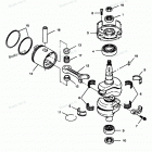 H0504S88C Коленвал и поршни