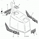 H1258T88B Engine Cover Bayliner Models