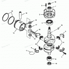 H0507N88D Коленвал и поршни