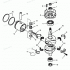 H0507C88C Коленвал и поршни