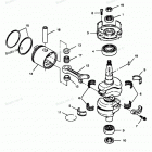 H0507V88C Коленвал и поршни