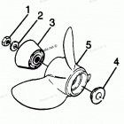 H1251F88C Straight Hub Props