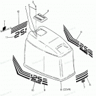 H1258L88B Engine Cover Bayliner Models