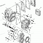 H0504S88D Cylinder Block, Head And Exhaust Chest Cover