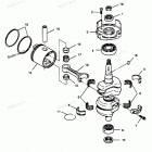 H0507J88D Коленвал и поршни