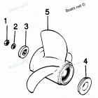 H0858V88B Flared Hub Props