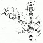 H0508V88C Коленвал и поршни