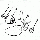 H0854H88B Straight Hub Props
