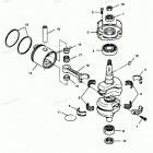 H0507Y88D Коленвал и поршни