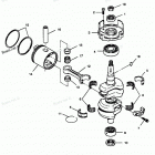 H0507D88D Коленвал и поршни