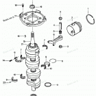 H1258X88A Коленвал и поршни