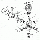 H0507S88C Коленвал и поршни