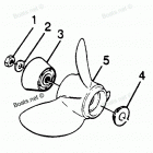 H0858I88B Straight Hub Props