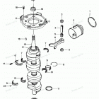 H1258X87B Коленвал и поршни