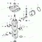 H1258V87A Коленвал и поршни